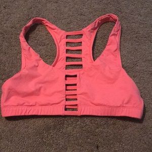 victoria secret pink /orange sports bra
